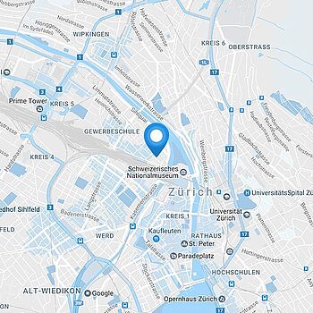 Karte zum Lagerraum Zürich